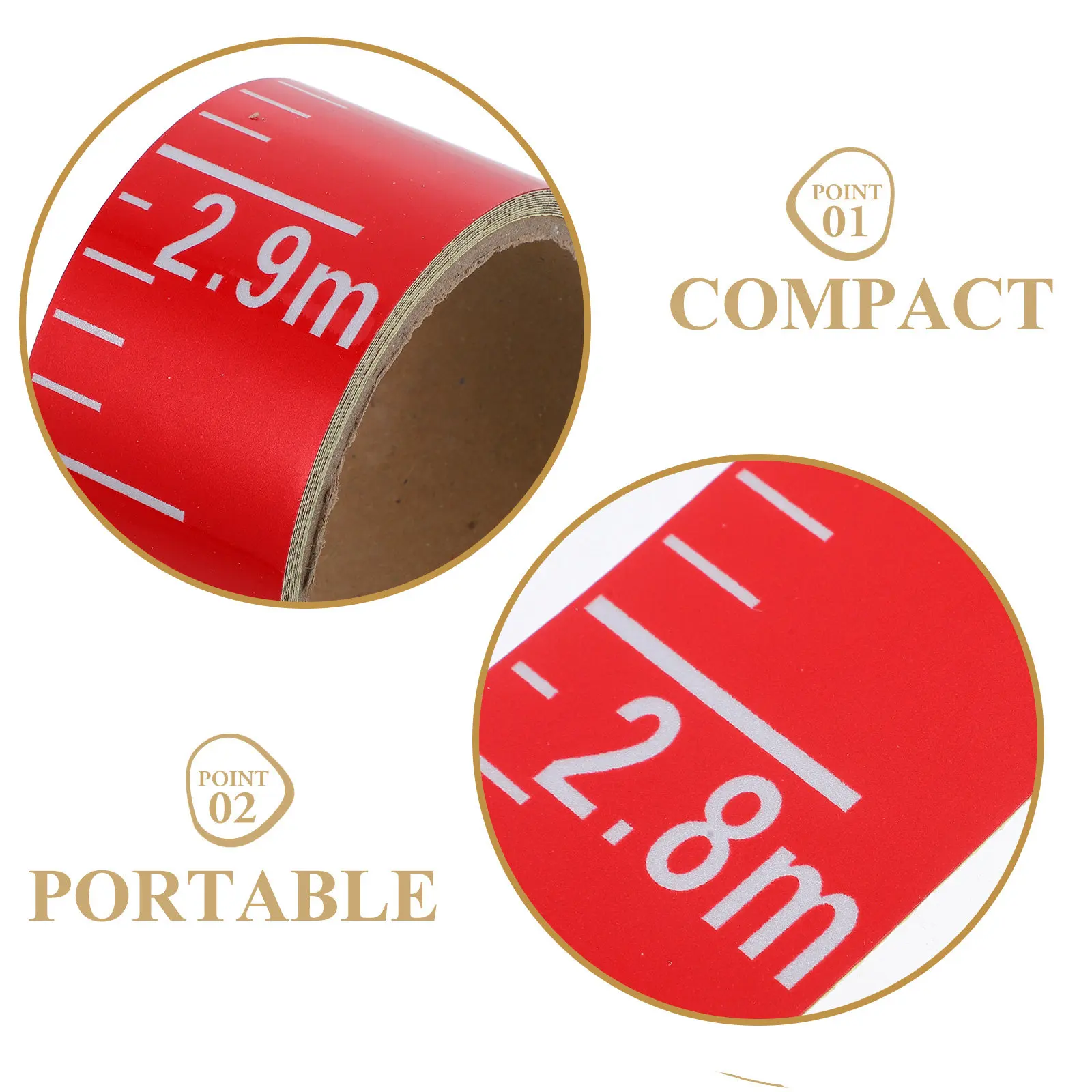 Water Level Measuring Sticker Self Adhesive Clear Scale Waterproof for Pool Tank Reservoir Construction Renovation Engineering