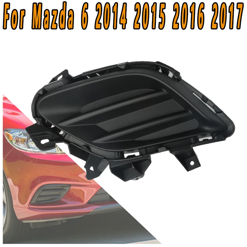 

For Mazda 6 2014 2015 2016 2017 Car Front Bumper Light Frame Under Center Grid Trim Frame Fog Light Cover Accessories MA1038130