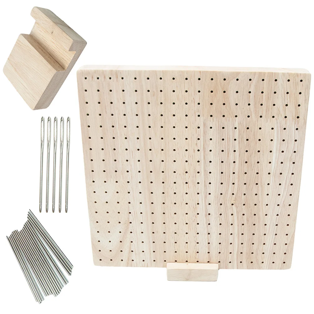 

DIY Wool Fixed Plate Crochet Wooden Blocking Board Shaping Blocking Board Crocheting Positional Needle Durable Craft Tool Wooden