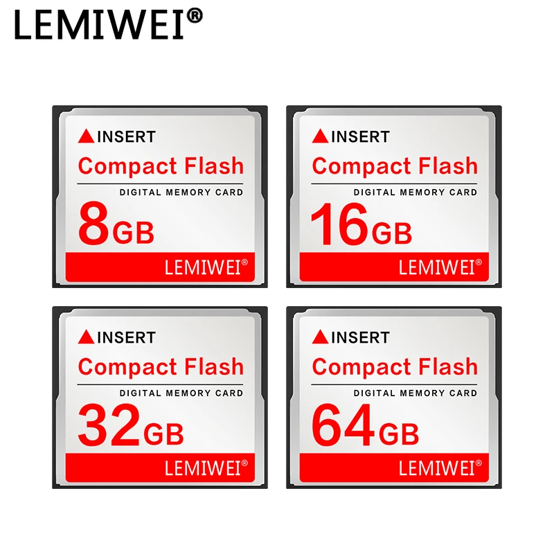 Cf karte compact flash digitaler speicher kartensp eicher 2gb 1gb 512mb 256mb 4gb 8gb 32gb lemiwei rote Hochgeschwindigkeits-Grafikkarte für Kamera