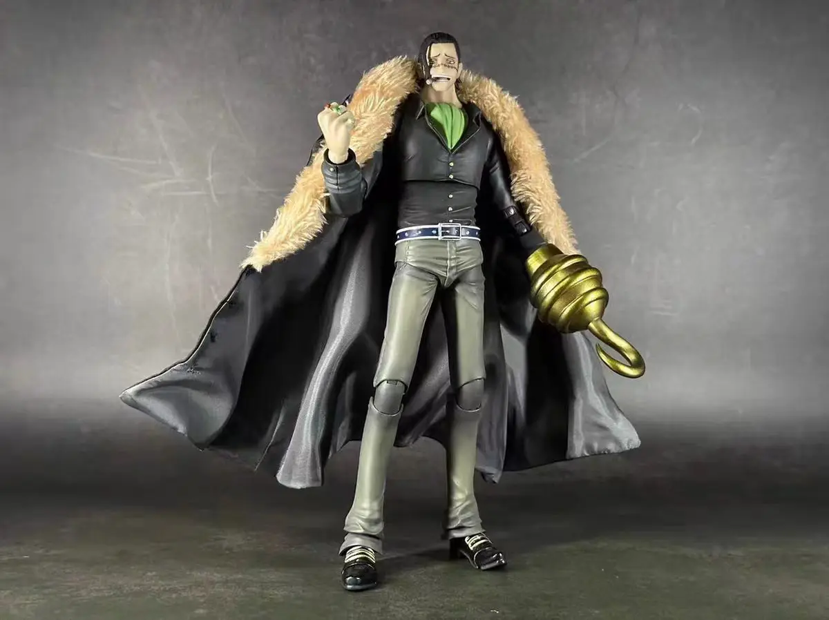 

In Stock VAH One Piece Sir Crocodile Customized MR.0 MR 0 Crocodile Variable Action Héroes Overcoat Anime Figure Model Toy