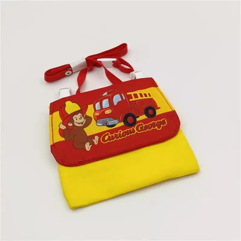 

New Cute Curious George Monkey Kids Children Small Canvas Messenger Bags Boys Crossbody bags For Children