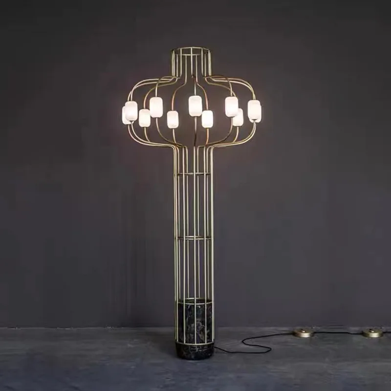 Modern light luxury designer creative living room floor lamp soft decoration design villa hotel homestay hall lamp