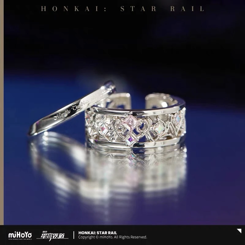 Pre Sale miHoYo Official Genuine Genshin Impact Honkai Star Rail Cyrene Theme Impression Series Ring Set Cosplay Anime Game Gift