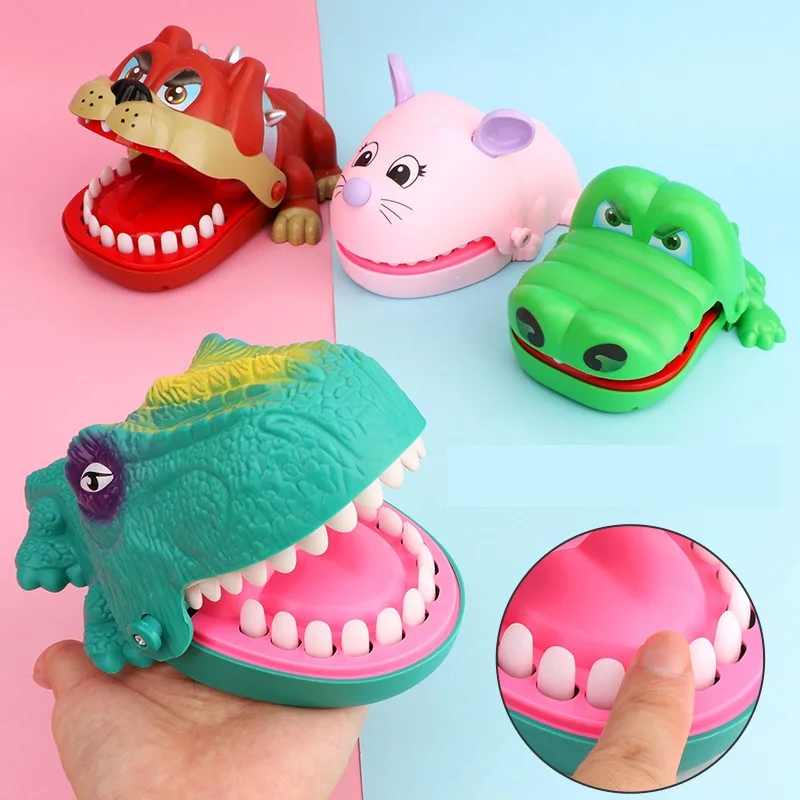 Novelty Funny Toys Crocodile Dinosaur Biting Hand Game Desktop Party Multiplayer Trick Game Interactive Decompression Toy Gift