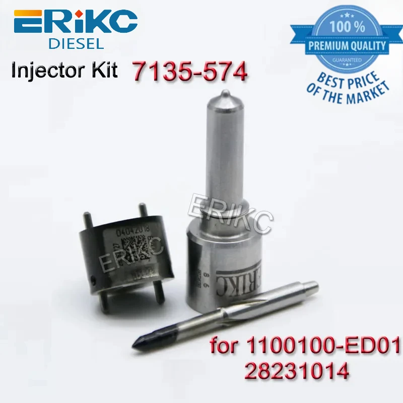 

Free Shipping 7135-574 Valve 9308-625C Fuel Injector Repair Kits Nozzle G341 for Great Wall Hover H5 H6 1100100-ED01 28231014