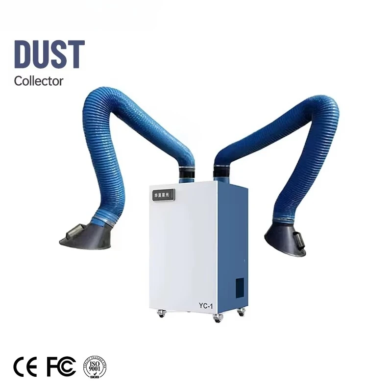New Self-Clean Movable Fume Extraction Unit Dust Collector Cartridge Filter Dust Remover Arm
