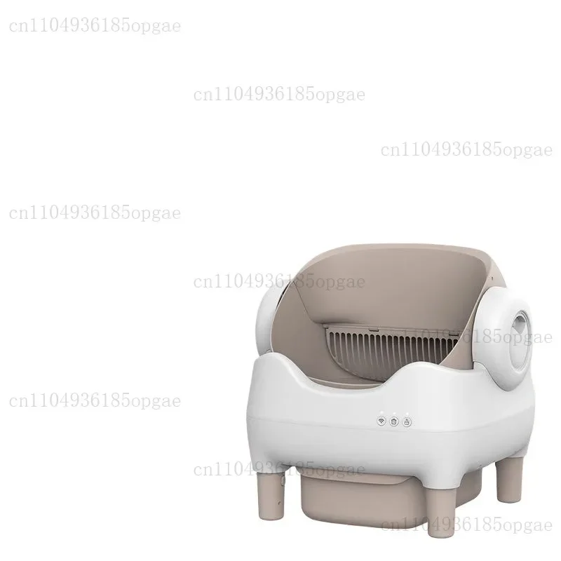 Open-top Odor Eliminator APP Control Cat Toilet Automatic Cat Litter Box Large Space Smart Tray Self-cleaning Cats Litter Tray
