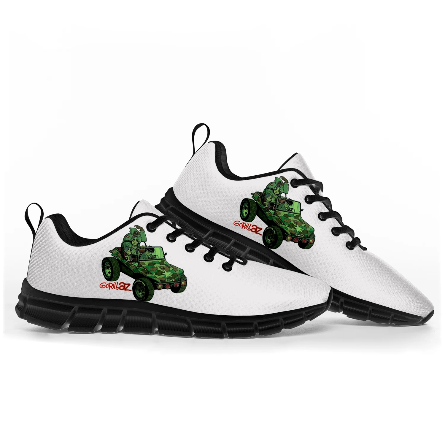 Gorillaz Virtual Rock Band zapatos deportivos de moda para hombres, mujeres, adolescentes, niños, zapatillas de deporte personalizadas, zapatos de pareja de alta calidad