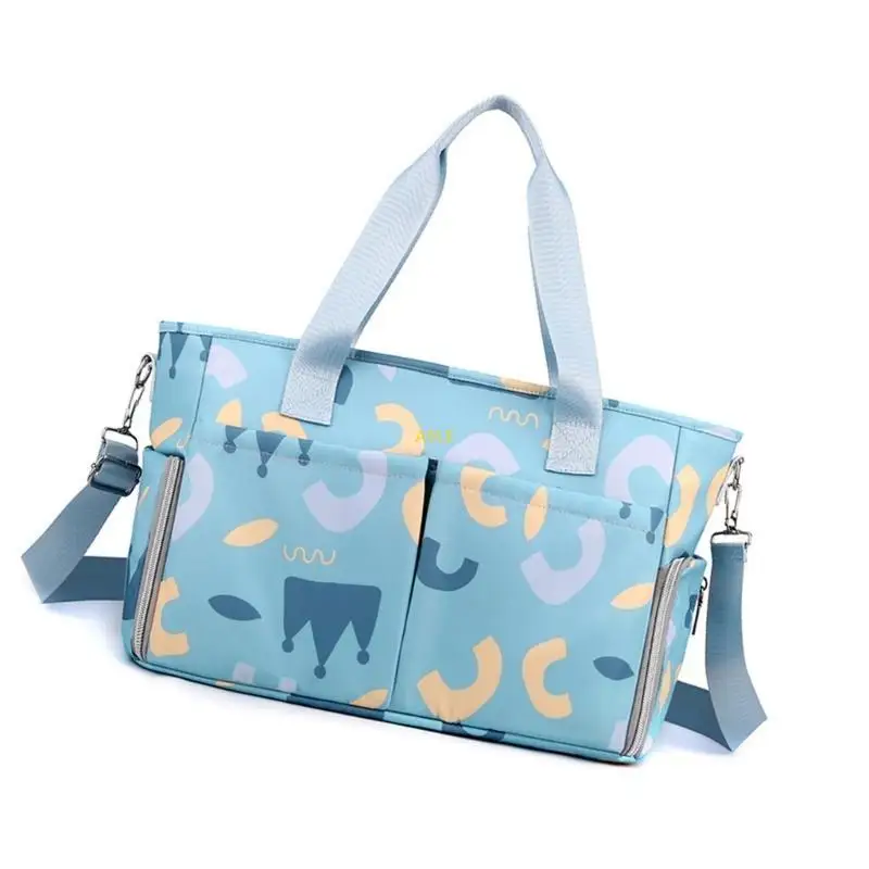 

Fashion Pattern Diaper Bag Strollers Hanging Bag with Multiple Pockets Easy Use