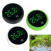 LED Digital Aquarium Thermometer LED Display Electronic Fish Tank Water Temperature Measurement Control Temp Meter Gauge