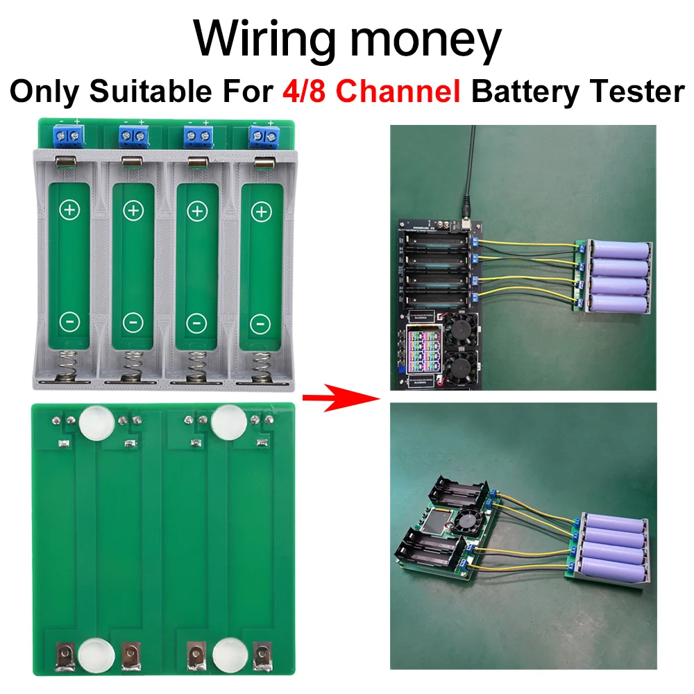 DIY 21700 Tester baterii 4*21700 moduł detektora mocy do testu 4/8 kanał 18650 pojemność baterii litowej rezystancja wewnętrzna