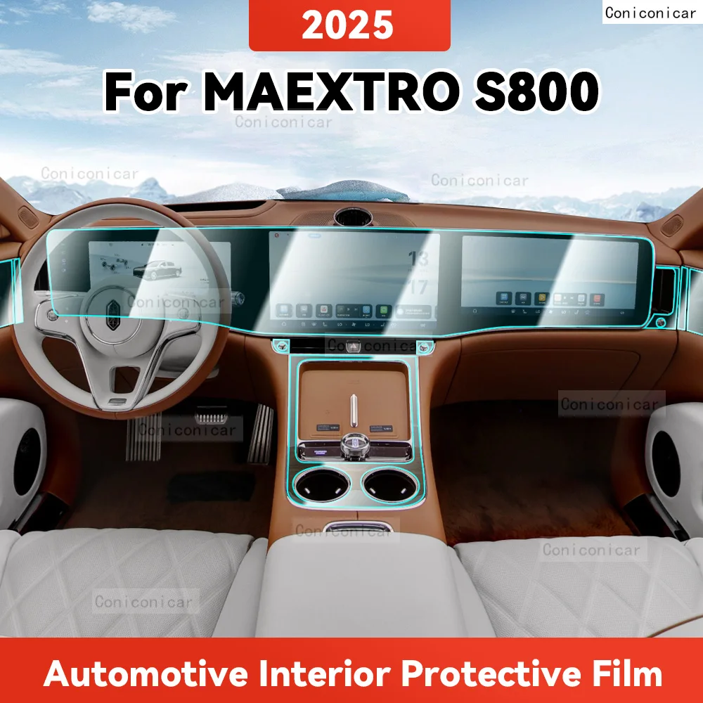 

ТПУ для MAEXTRO S800 2021, прозрачная защитная пленка для салона автомобиля, центральная навигационная панель управления, авто наклейка