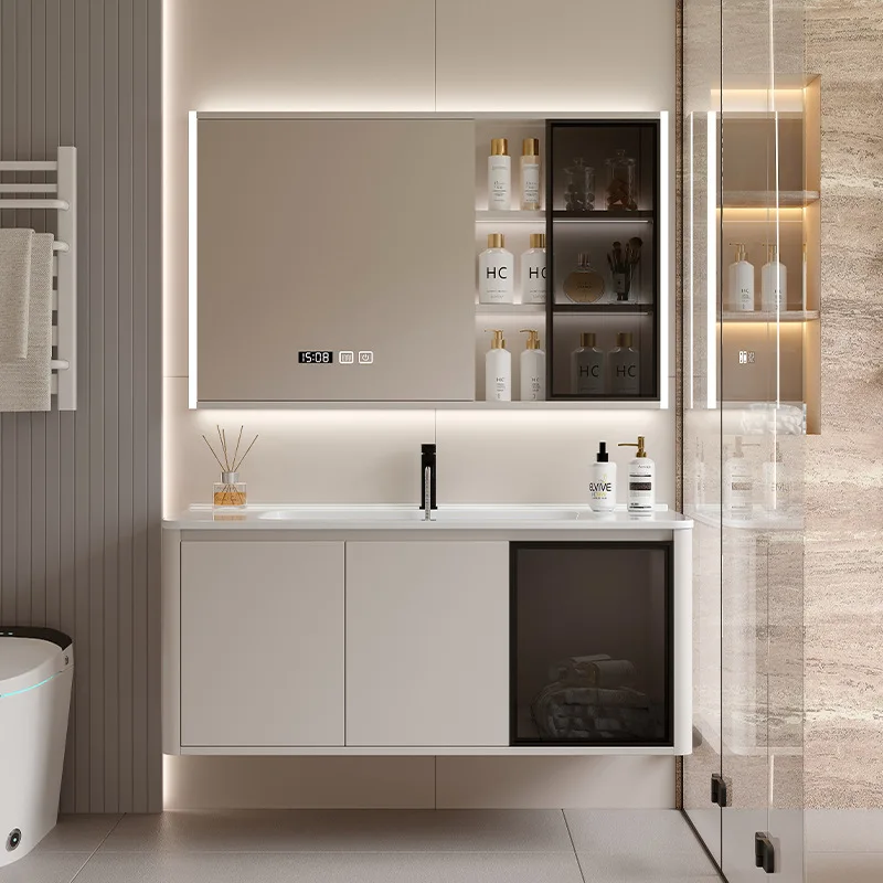 

Direct sales light luxury rounded corners modern simple bathroom ceramics