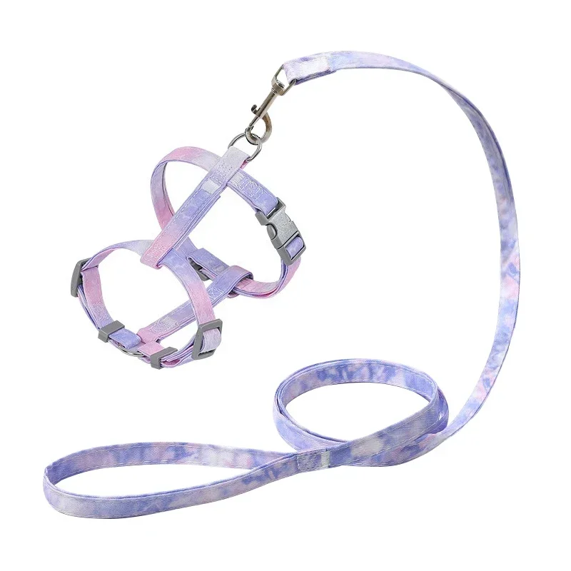 Adjustable Cat Harness and Leash Set Pet Dog Cat Vest for Small Medium Large Dogs Rope Set Pug Outdoor Walking Lead