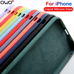 Luxury New Upgrade Liquid Silicone Case For iPhone 16 Pro Max Soft Cases For iPhone 16 Plus Shockproof Cover Phone Accessories