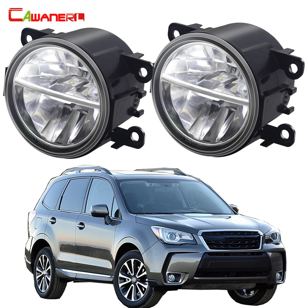 

2 X 30W 6000LM Car External Fog Light Assembly DRL LED Fog Daytime Running Lamp H11 High Bright For Subaru Forester 2013-2020