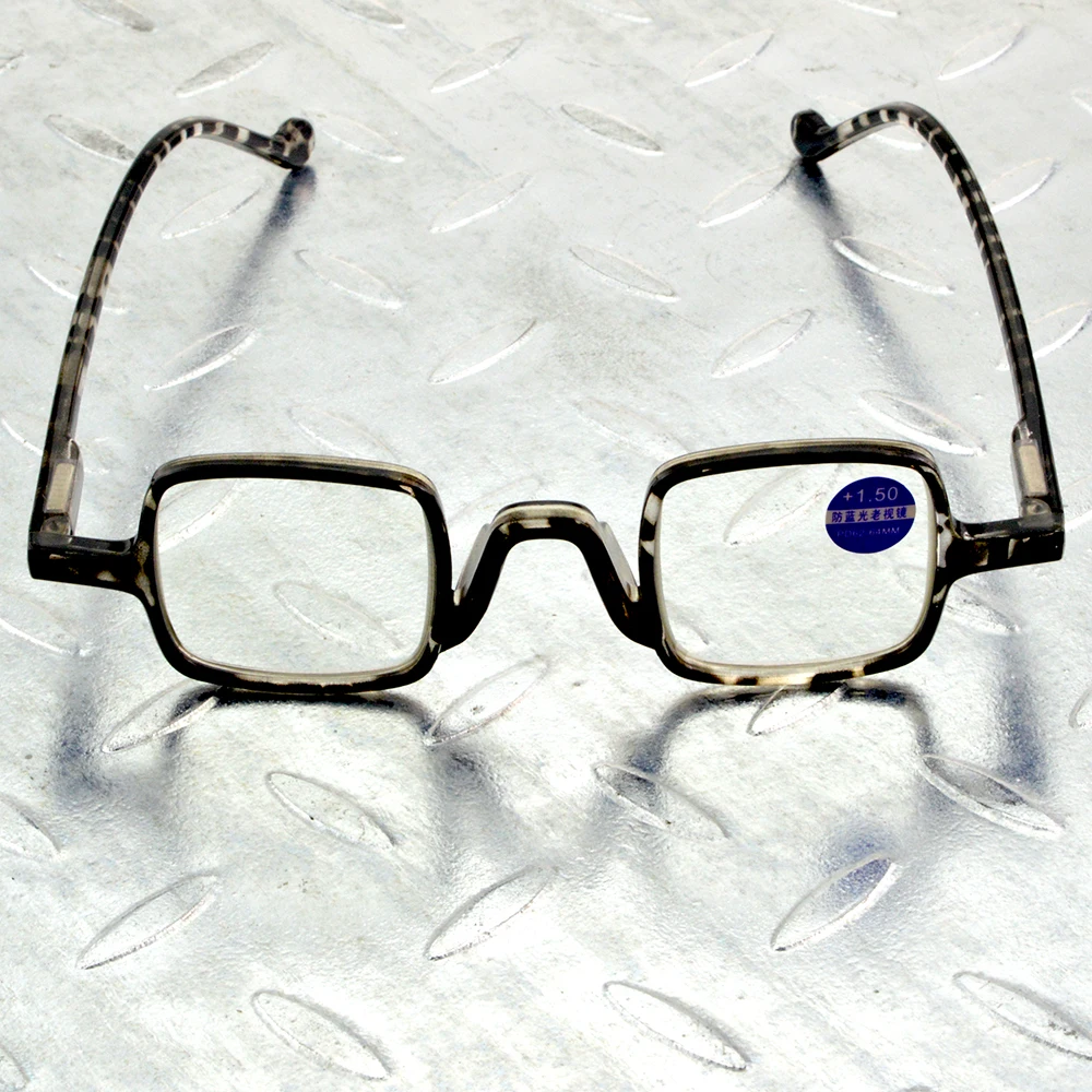 Retro Square Type Leopard Aspherical Anti Fatigue and Ray Multilayer Coating Men Women Reading Glasses +0.75 To +4