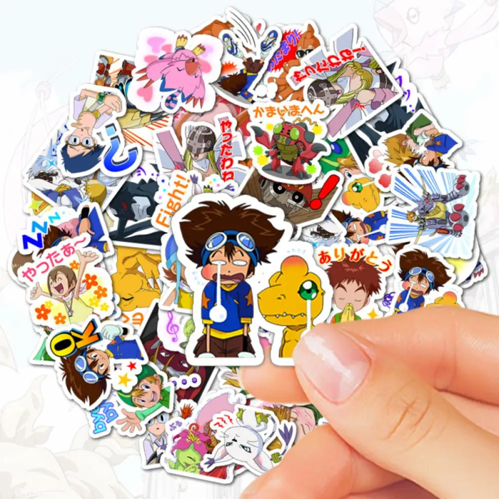 40Pcs Digimon Monster Adventure Yagami Taichi Waterproof Sticker Phone Case Suitcase Diy Decoration for Children's Skateboards