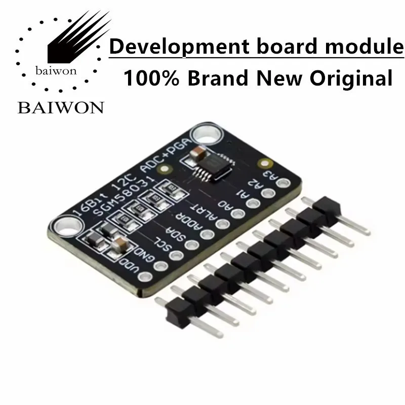 SGM58031 Entwicklungsboard 16-Bit Hochpräzises I2C-Modul 4-Kanal-ADC-Datenerfassungskonverter für Arduino