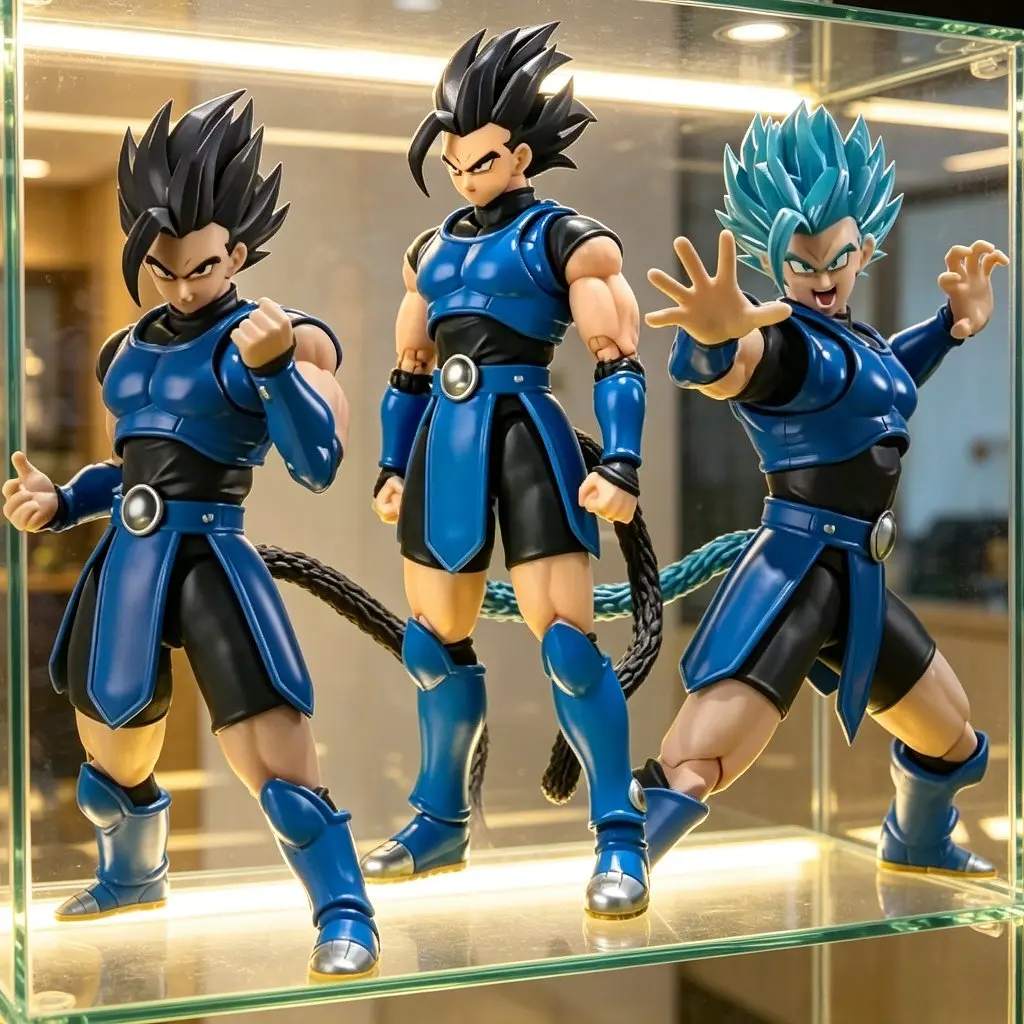 16cm SHF Dragon Ball Legends Shallot Action Figure Super Saiyan Blue Shallot Articulated Anime Model Game Figure Toy Adults Gift