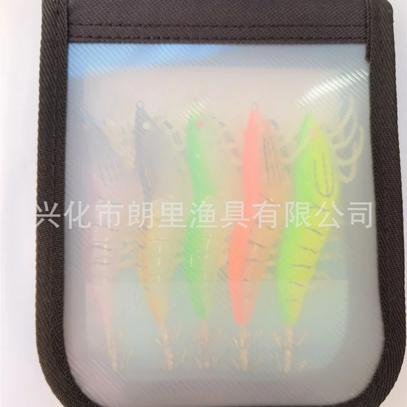 Luminous Wood Shrimp Squid Hook  Fluorescent Lure Lure Fishing Seal Bait Soft Feet Shrimp Beading Lobster 5Only One Pack