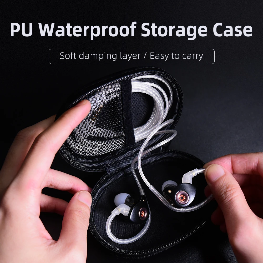 SGOR PU Mini borsa per auricolari portatile portamonete per cuffie custodia per cavo USB custodia per custodia accessorio per borsa per venus edx PR1
