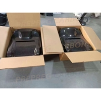 For Benz W464 W463 G500 G63 2019+ Seat Cover Trim Dry Carbon Fiber Back Seat Cover Car Interior Body Kits