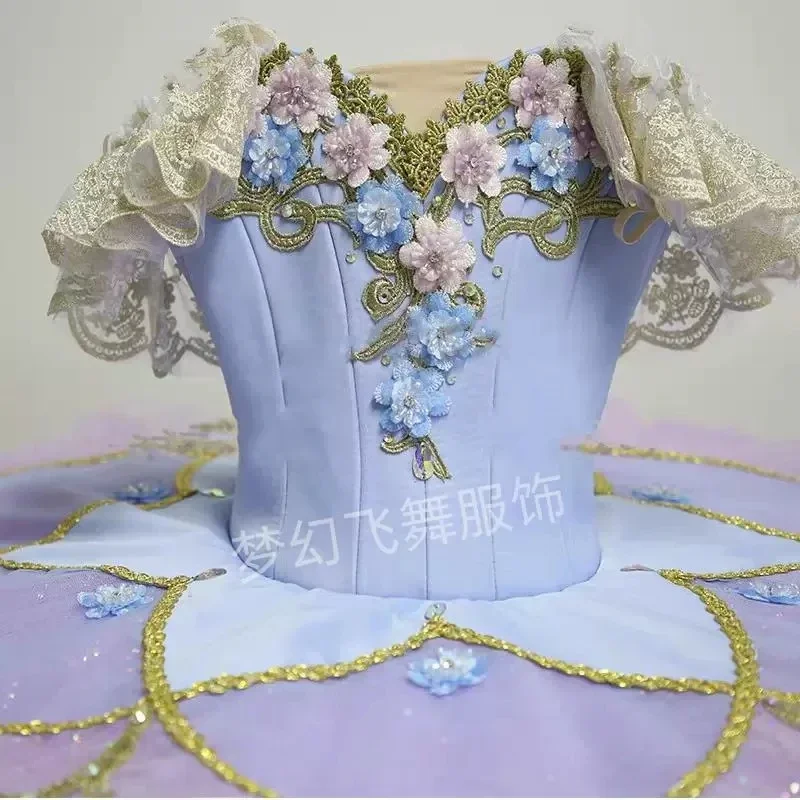 우아한 전문 발레 투투 성인 어린이 발레리나 드레스 소녀 어린이 옷 백조 무대 착용 할로윈 댄스 의상 여성을위한