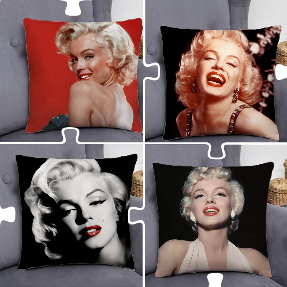 

Marilyn M-Monroe Pillow Case Pillowcase Home Sofa Cushions Car Cushions Pillowcover Office Pillowshell Pillow