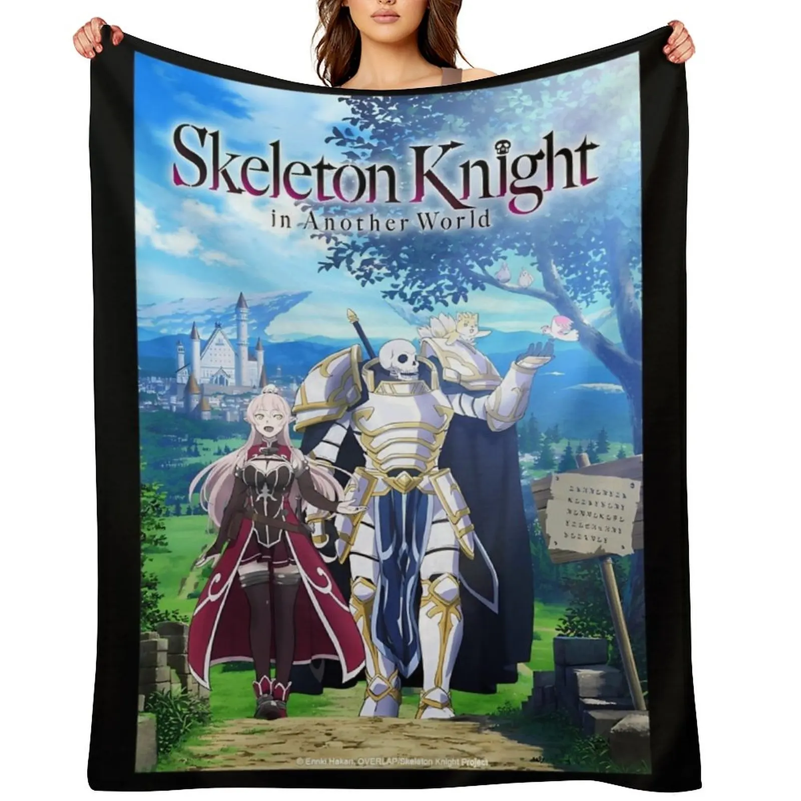 

Skeleton Knight in Another World. Throw Blanket Extra Large Throw Summer Beddings Soft blankets and throws Blankets