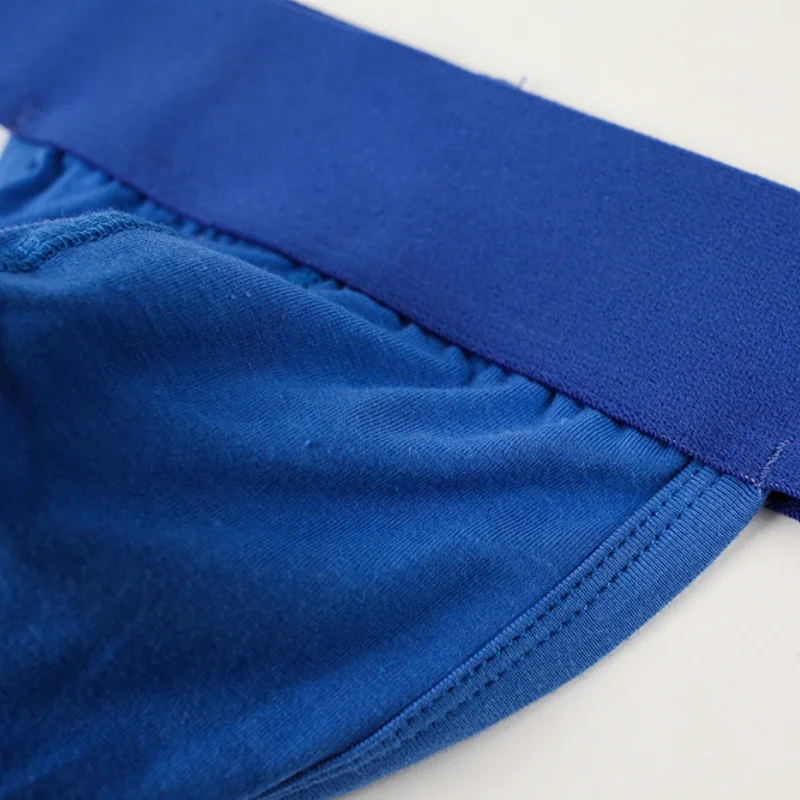 Ropa interior de algodón para hombre, de tiro bajo suspensorio elástico, Sexy, tangas deportivas
