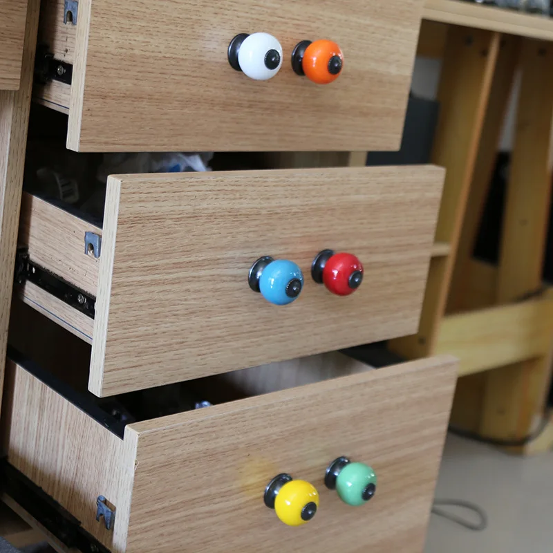 2 قطعة مقابض السيراميك مقابض الأدراج المطبخ دولاب مقابض الأبواب لخزانة الغرفة مع مسامير مقبض الأثاث #5