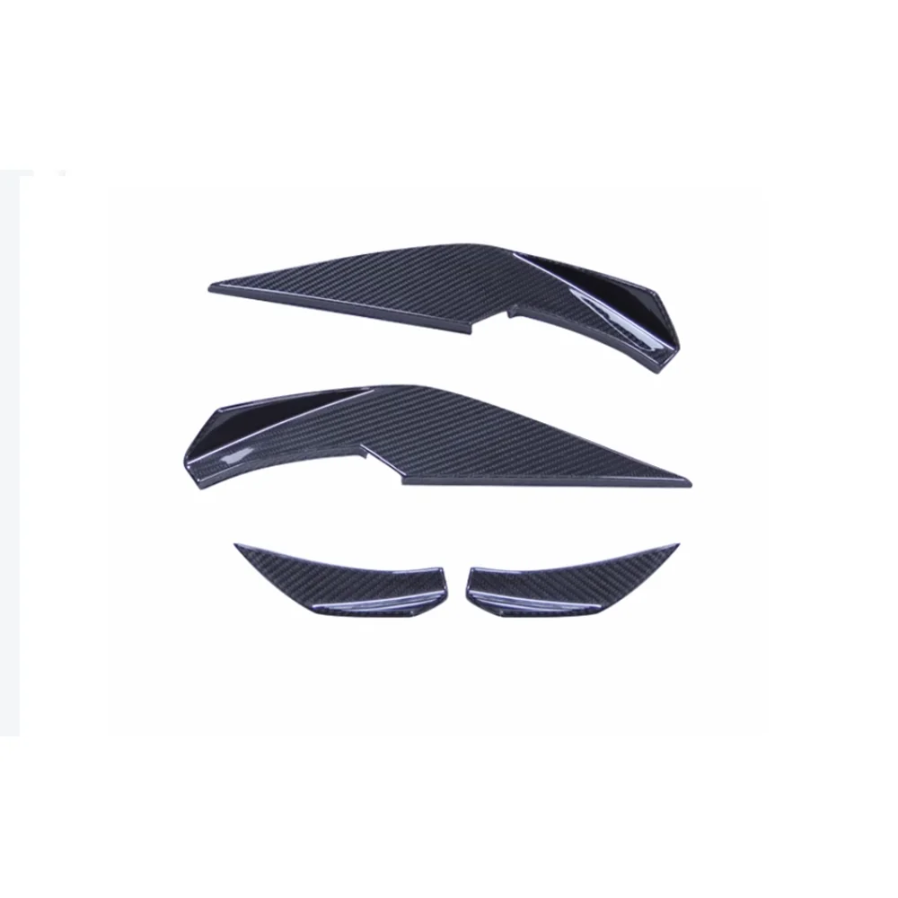 ل BMW G80 M3 G82 G83 M4 2021-2024 الجانب الأمامي تنفيس الهواء زعنفة VS نمط سبويلر الكسوة كمية غطاء إطاري Canard الفاصل الشفاه