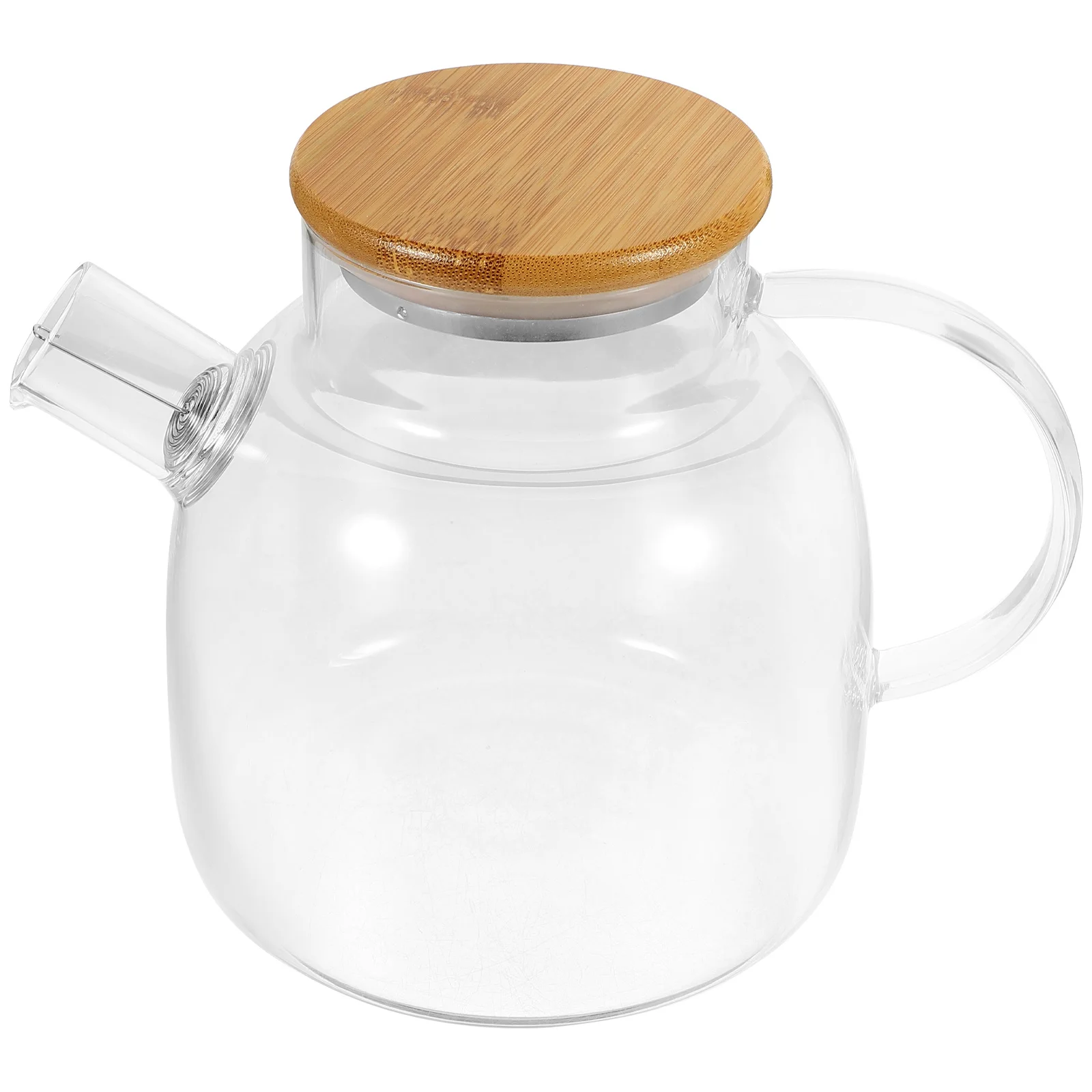 

Small Glass Teapot Heat-Resistant Transparent For Flower Fruit Tea Handheld Portable Loose Leaf Coffee Kettle Household