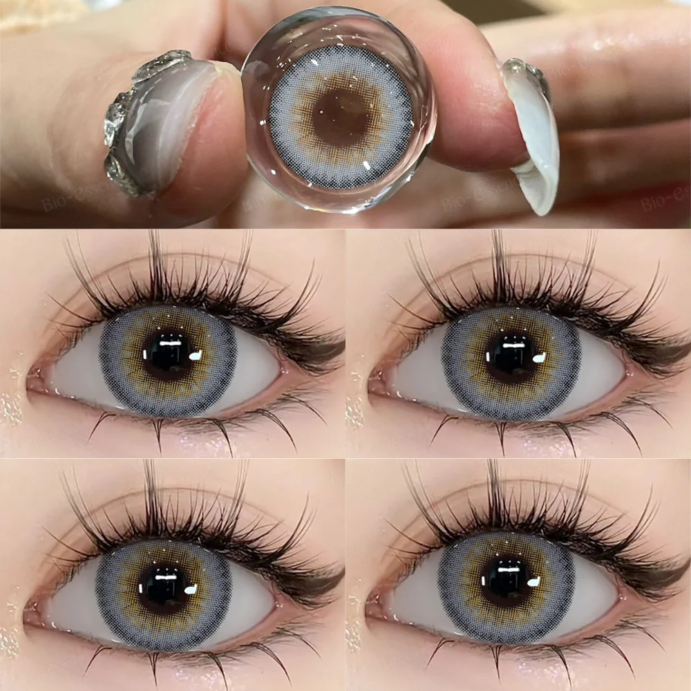 Bio-essense 2 Stück blaue Kontaktlinsen für Augen, natürliche farbige Kontaktlinsen mit blauen Augen, koreanische Kontaktlinsen, jährliche grüne Pupille – Detail 18