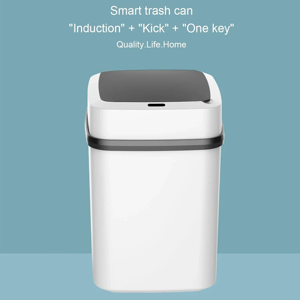 Smart Trash Kitchen Recycling Trash Can USB Charging Automatic Sensor Dustbin Electric Waste Bin Bathroom Waterproof Wastebasket