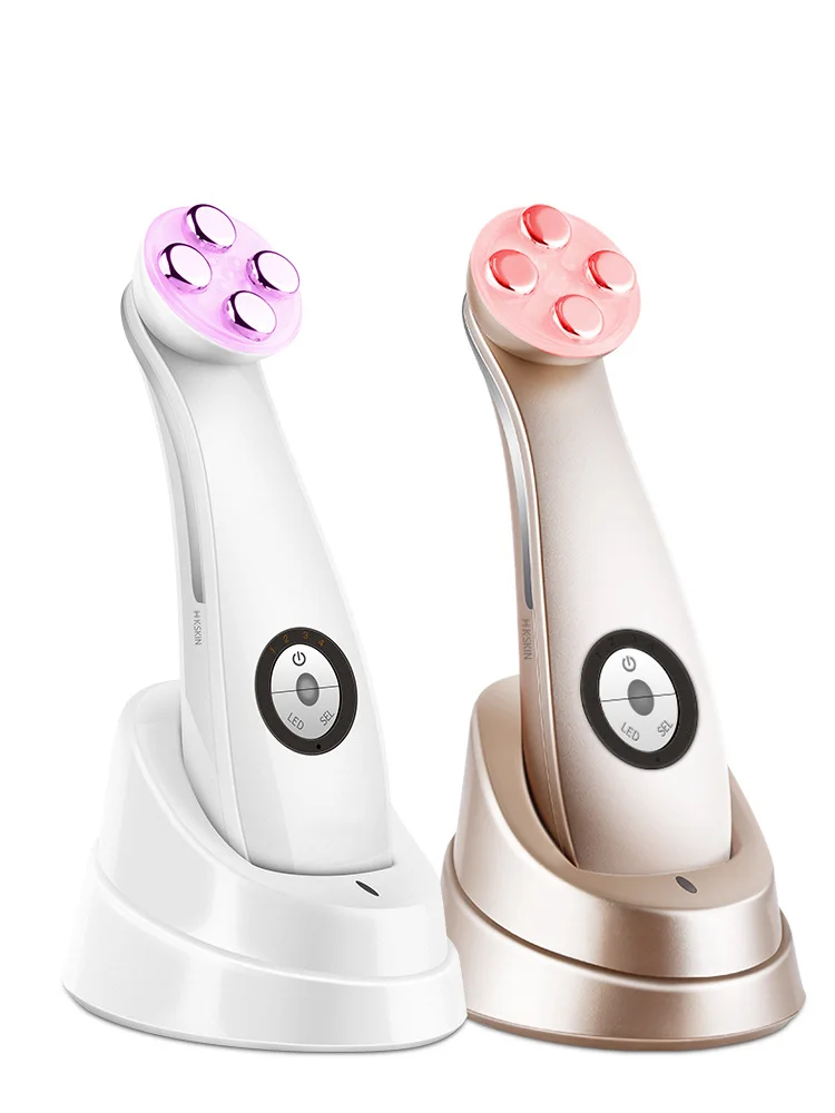 المحمولة اللاسلكية رفع العين مدلك LED الفوتون العلاج بالضوء الكهربائية مكركرنت الوجه العناية بالبشرة مزيل التجاعيد أداة الجمال #5