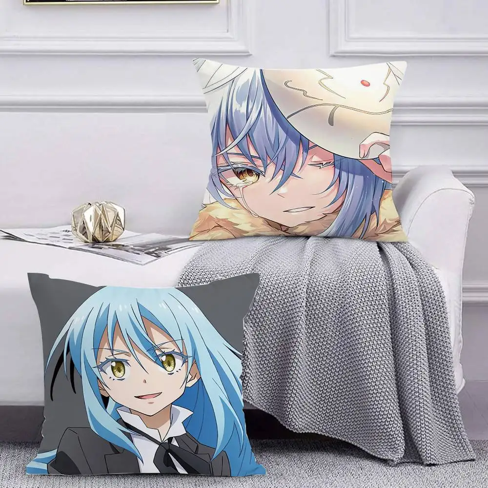 That Time I Got Reincarnated as a Slime Rimuru Tempest Pillow Case Pattern Printed Pillowcase For Living Room Sofa Cushion Cover