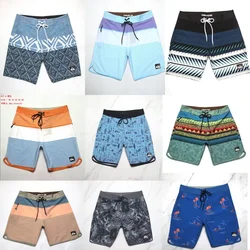 New Men's Beach Stretch Pants Quick Dry Swimming Trunks Loose Short Casual Sports Surf Pants Gym Pants Stretch Five cent shorts