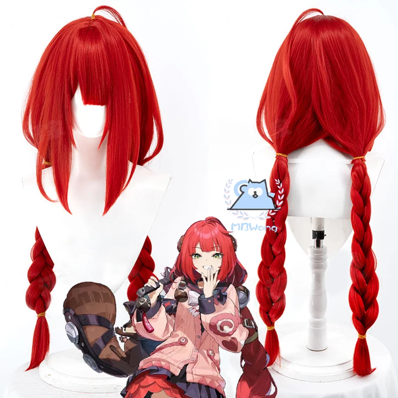 

Game Zenless Zone Zero Ukinami Yuzuha Cosplay Wig Yuzuha 100/80cm Red Long Hair Outfit For Hallowmas Party Adult Women Men