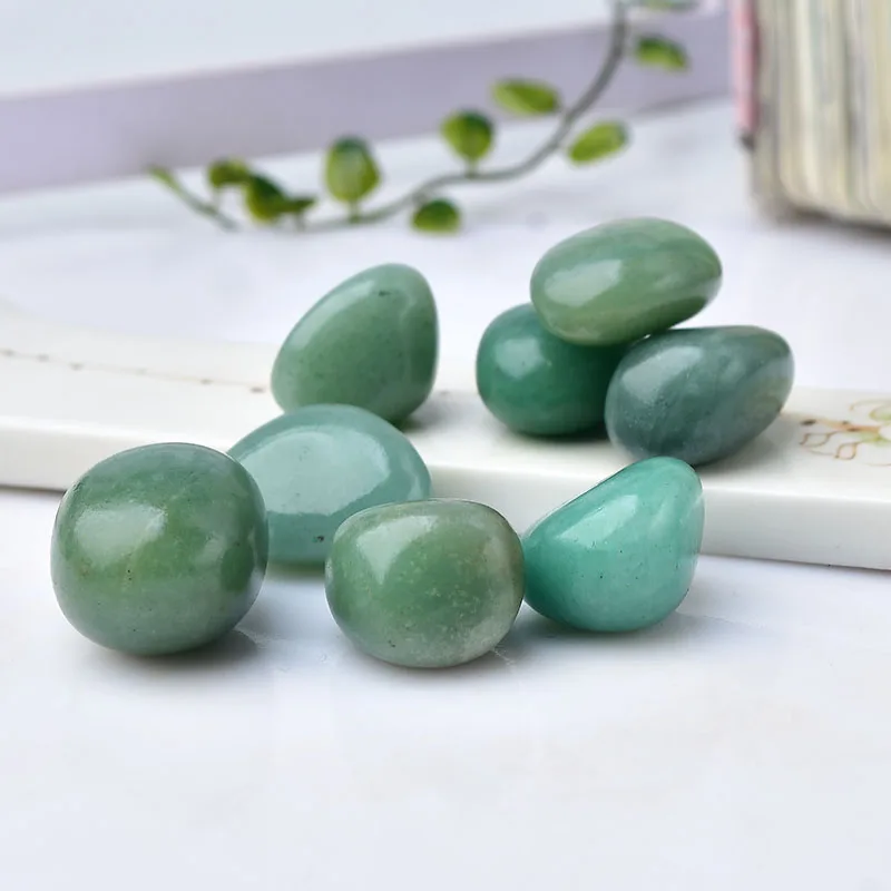 자연 라운드 녹색 Aventurine 대량 떨어졌다 미네랄 에너지 치유 크리스탈 행운의 돌 컬렉션 홈 인테리어 선물