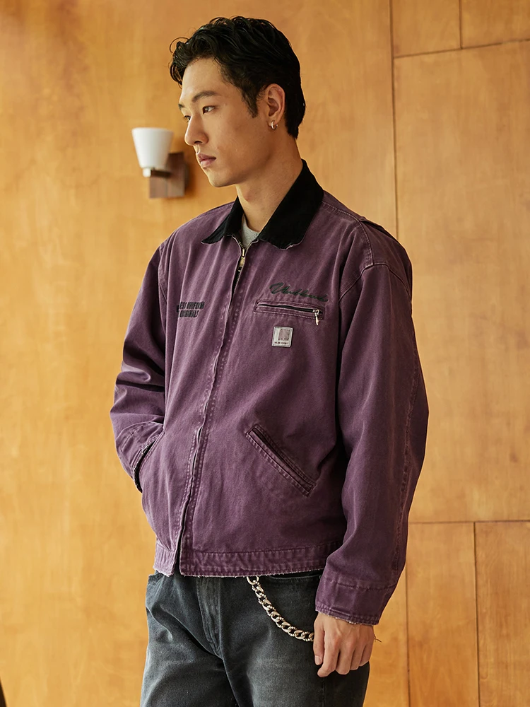 

Мужское пальто Unblank American Sle Cleanfit Wax Dye Jaet Vintage Detroit J97, молодежное модное хлопковое пальто, длинное свековое пальто на молнии C...