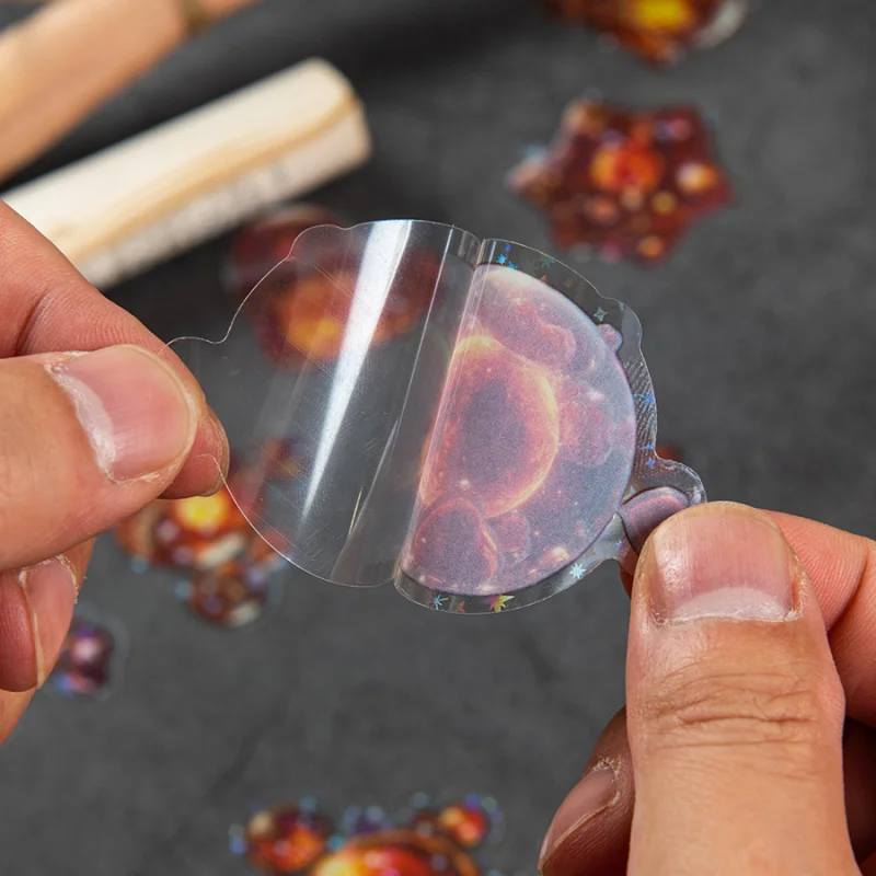 مجموعة ملصقات تحت عنوان الكوكب مكونة من 20 ورقة، تصميمات سماوية رائعة لتزيين المجلات