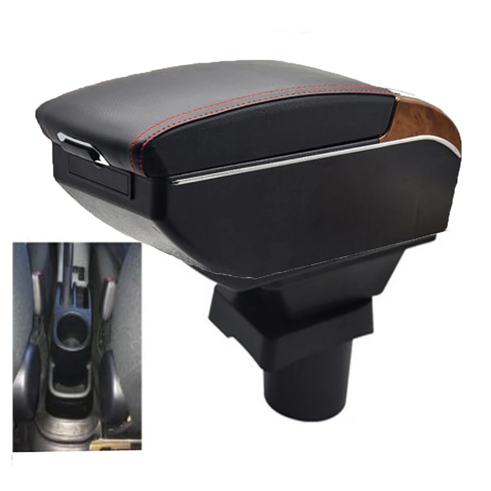 

For Toyota Prius C Armrest Box Elbow Rest Central Console Storage Car Accessories Interior with USB Cup Holde LED