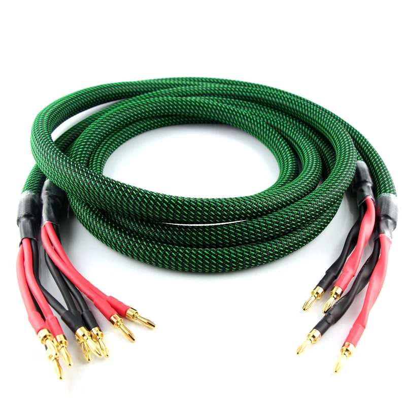 

McIntosh 4 Core 4N Pure Copper Main Audio Speaker Cable Gold Plated Banana Plug HiFi Audio Amplifier Speaker Cable