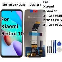 For Xiaomi Redmi 10 2022 LCD Display 22011119UY Touch Screen Digitizer For Redmi 10 Prime Display 21061119DG Replacement w frame