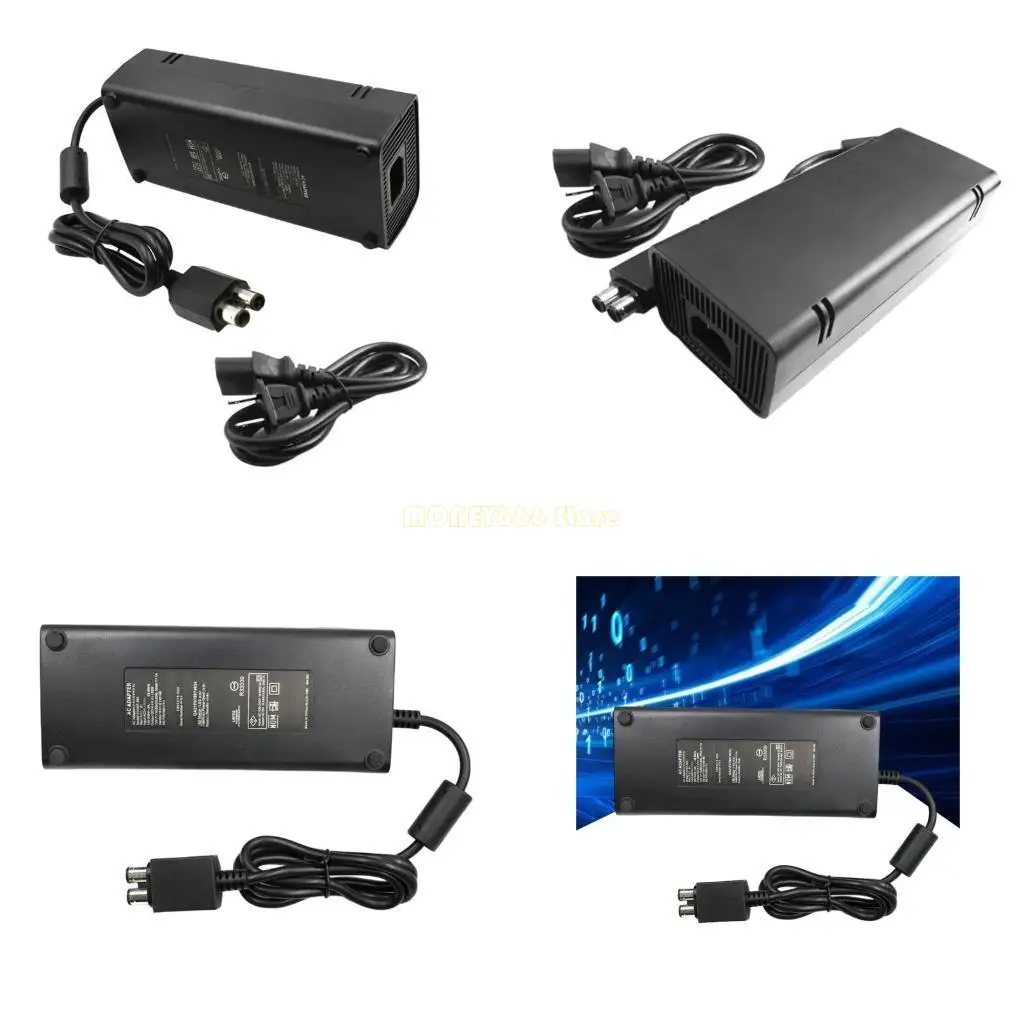 

Сменный адаптер питания F62C для тонких игровых консолей 360 с выходом постоянного тока 135 Вт и светодиодными индикаторами