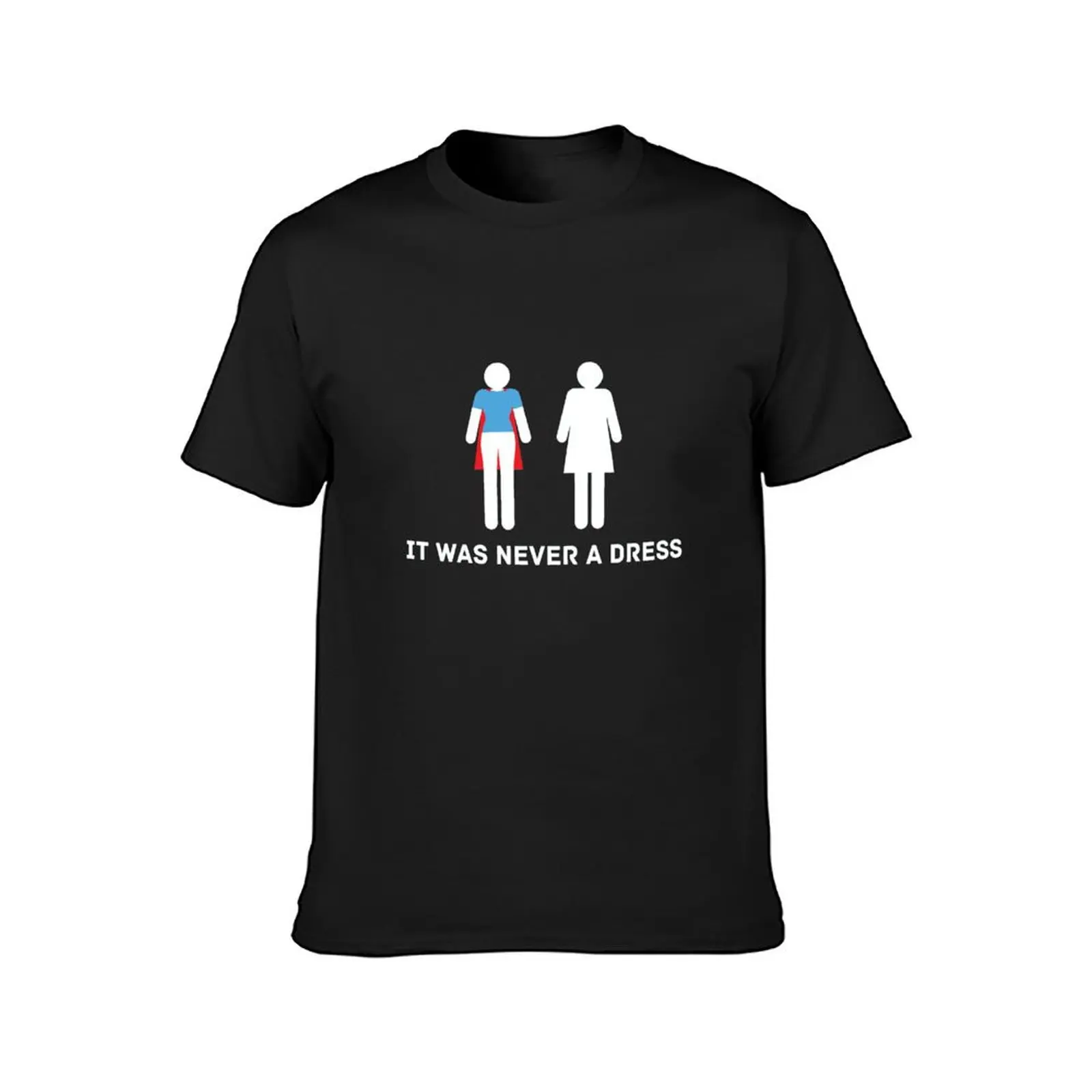IT WAS NEVER A DRESS T-Shirt cute tops hippie clothes oversized t shirt men image 2