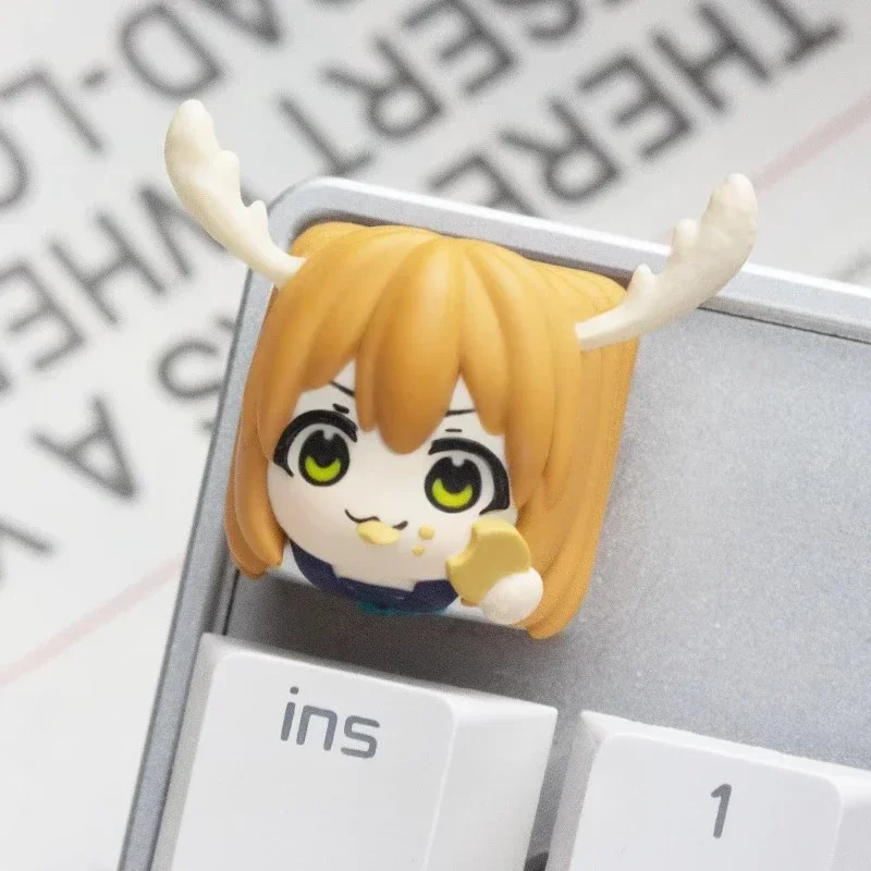 

Shikano Konoko Anime Keycaps 3D Resin Artisan Keycaps for Mechanical Keyboard Accessories custe Custom Keyboard Caps Koshiko